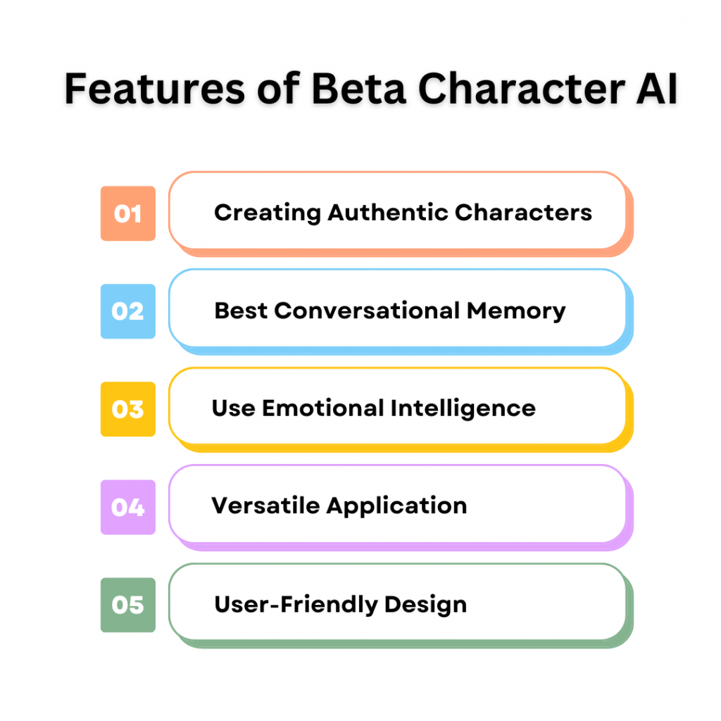 Key Features of Beta Character AI