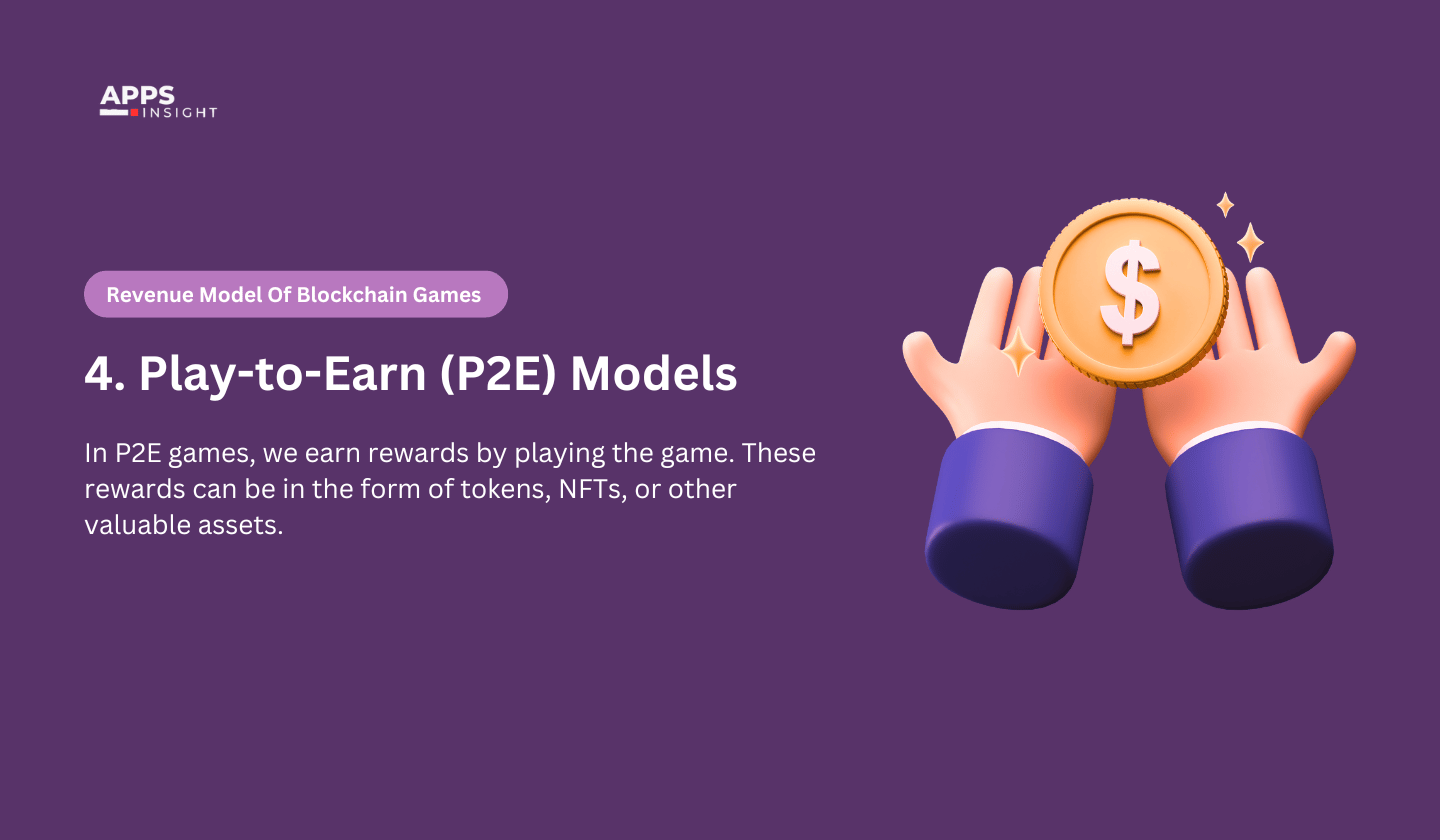 Revenue model of blockchain games Play-to-Earn (P2E) Models