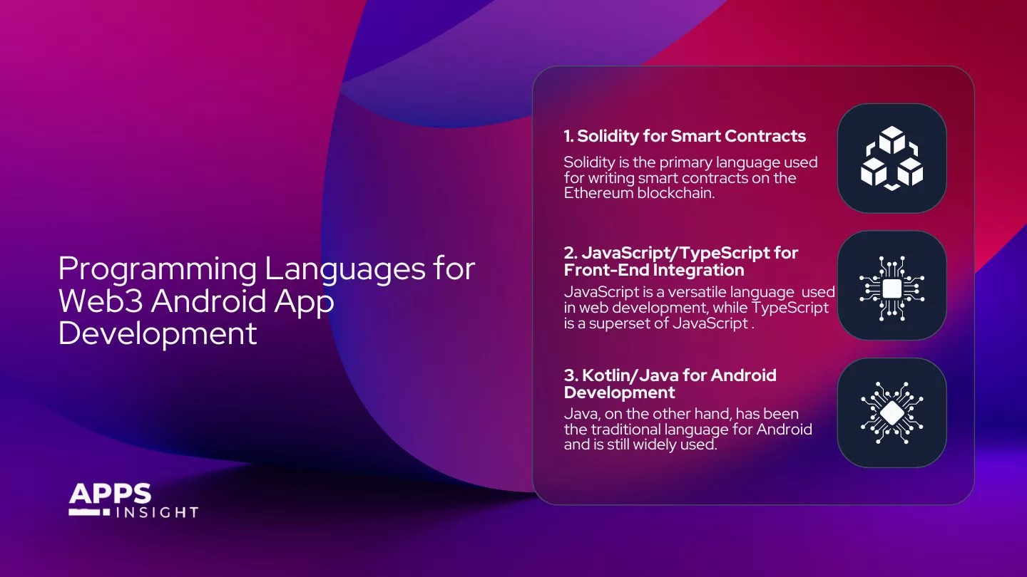 Programming Languages for Web3 Android App Development