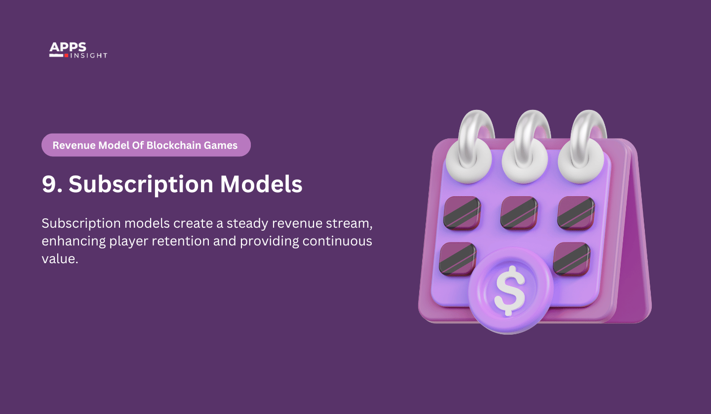 Subscription based Revenue Model Of Blockchain Games