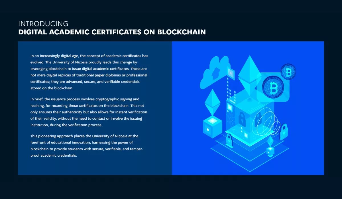 The University of Nicosia’s Blockchain Credentials