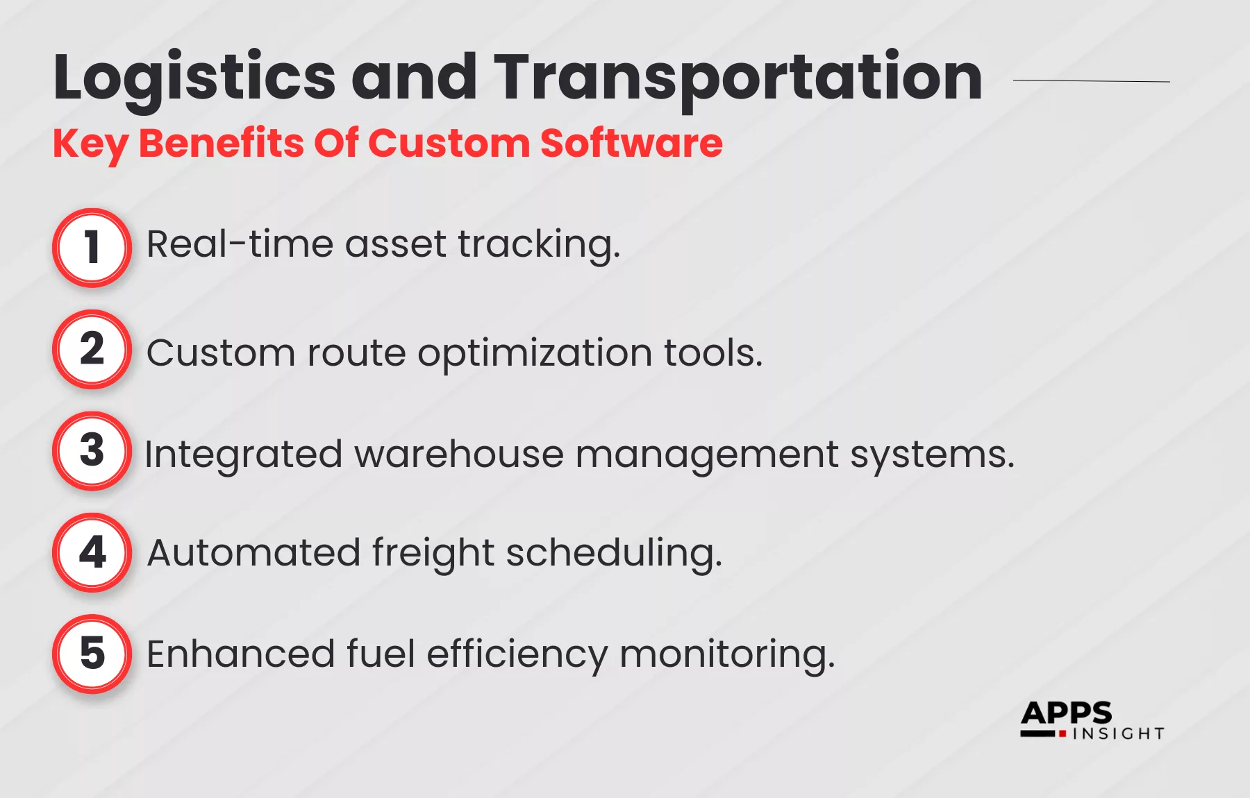 custom software development in Logistics and Transportation
