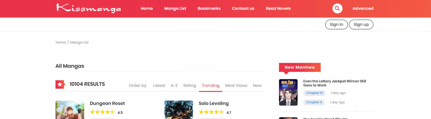 Mangakakalot alternatives