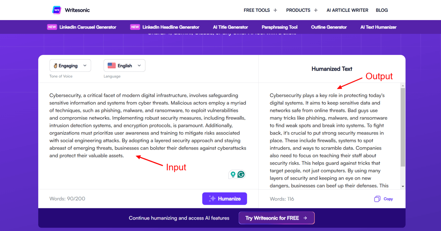 Free AI Text Humanizer