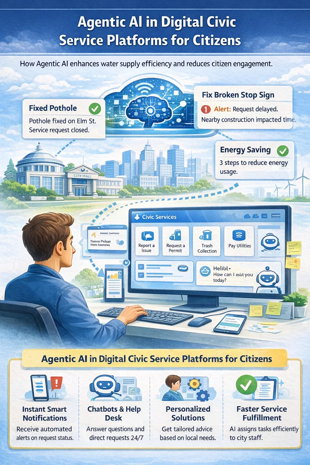 Agentic Ai in Digital Civic Service Platforms for Citizens