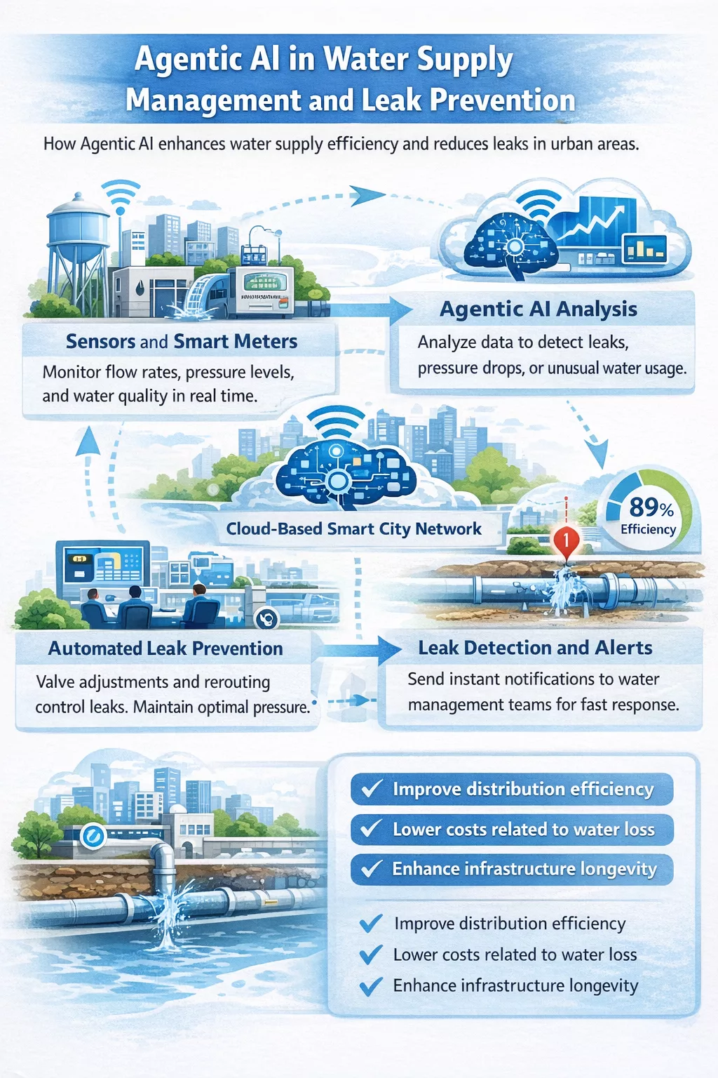 Agentic Ai in Water Supply Management and Leak Prevention