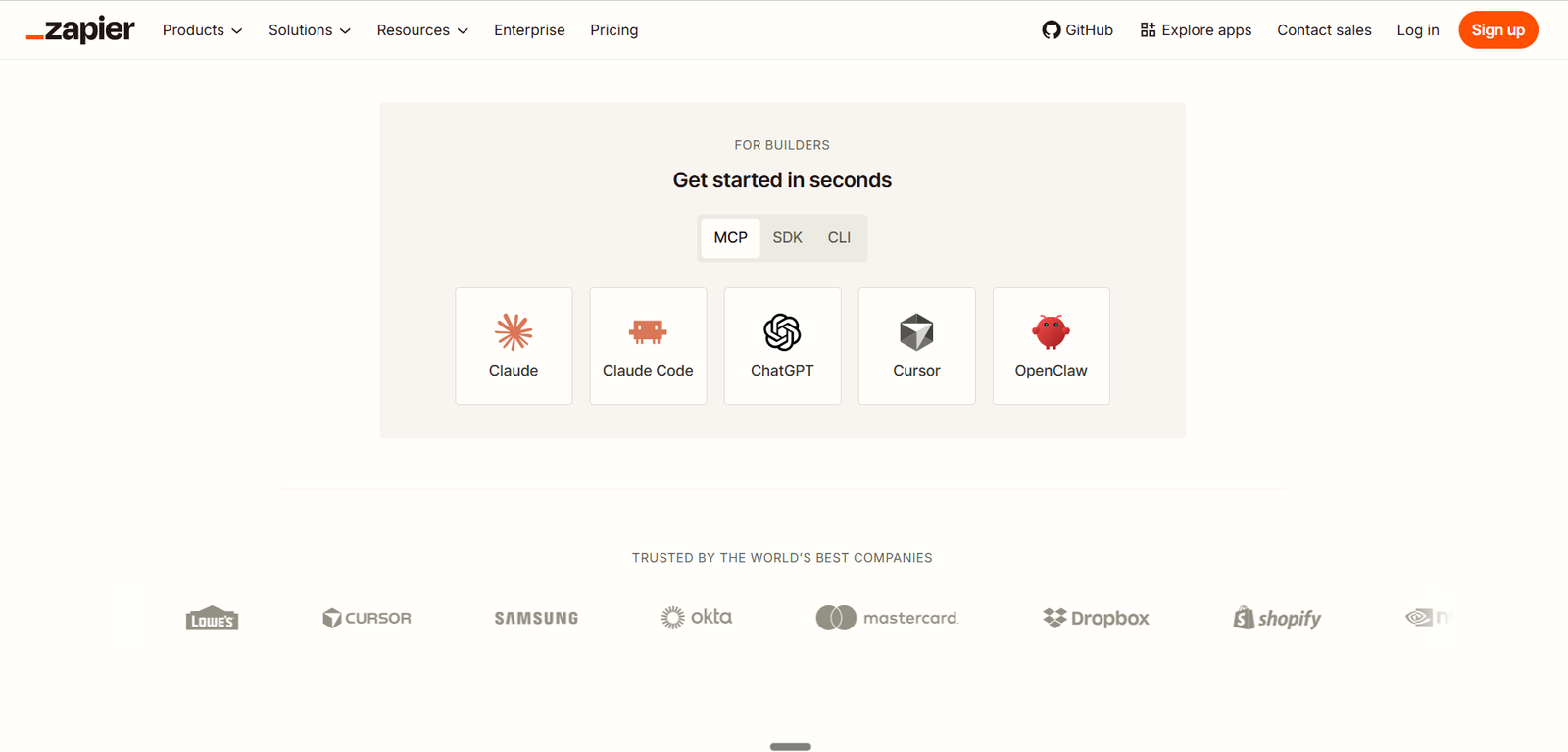 Zapier screenshot