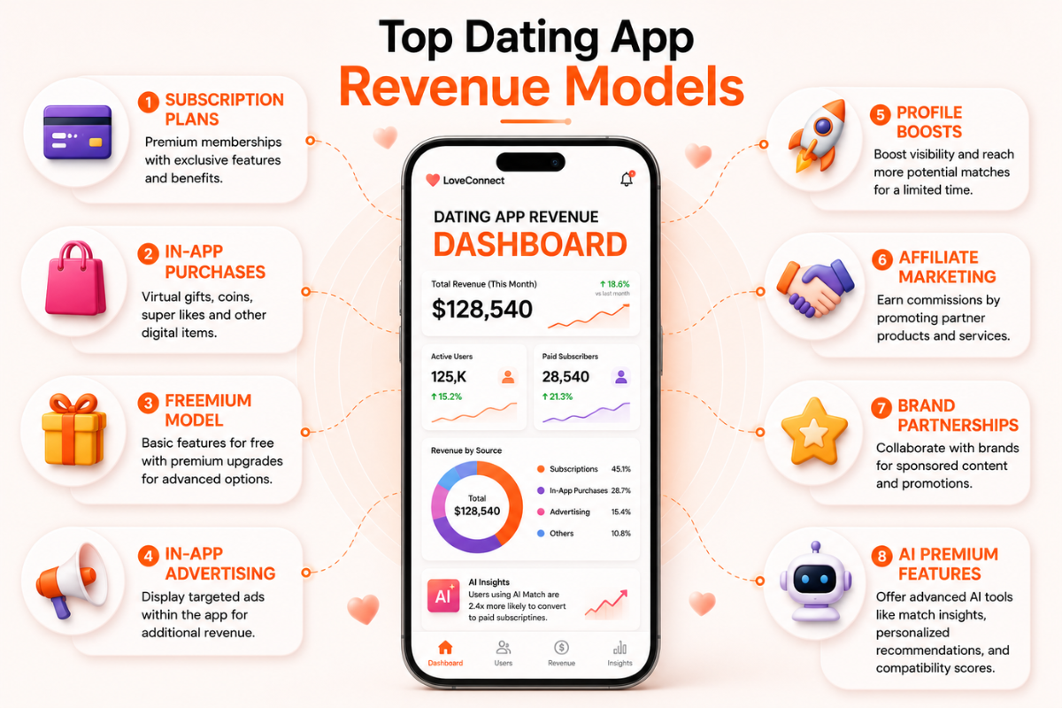 How to Generate Revenue from Dating Apps