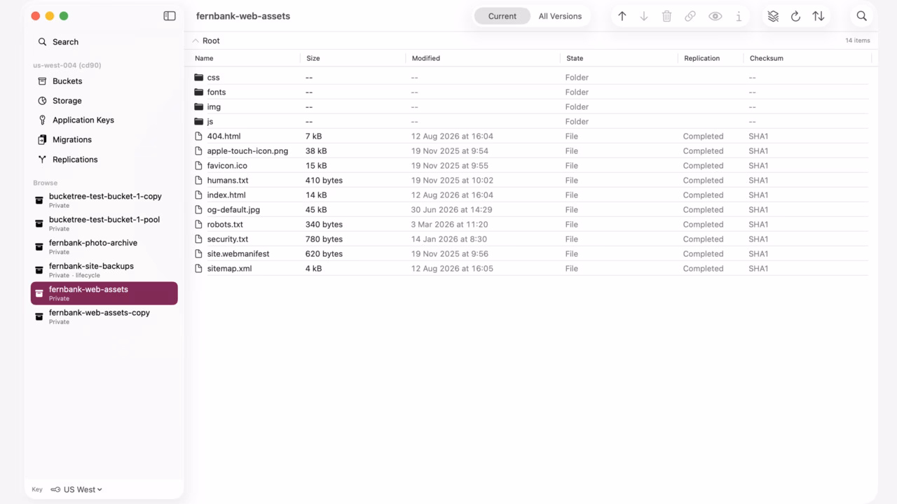 Bucketree screenshot