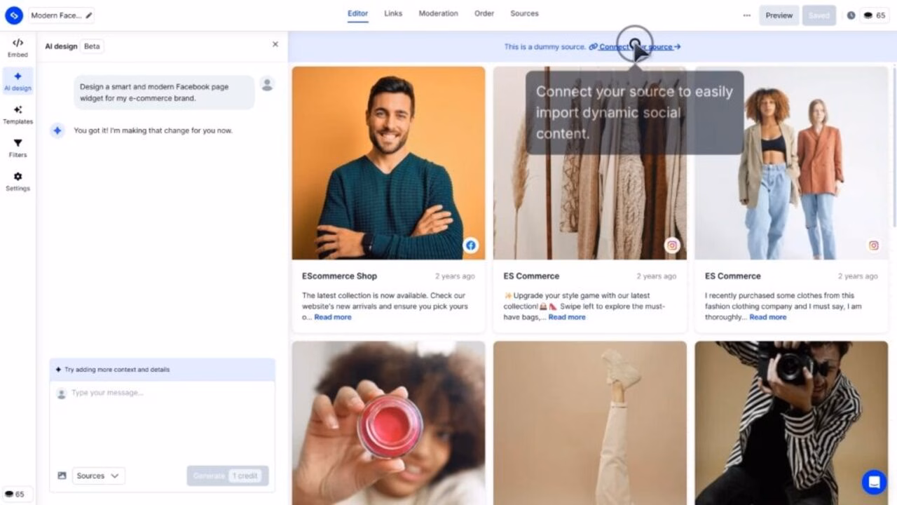 EmbedSocial screenshot