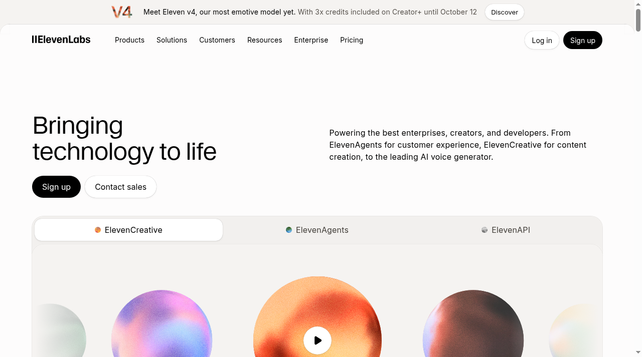 ElevenLabs screenshot