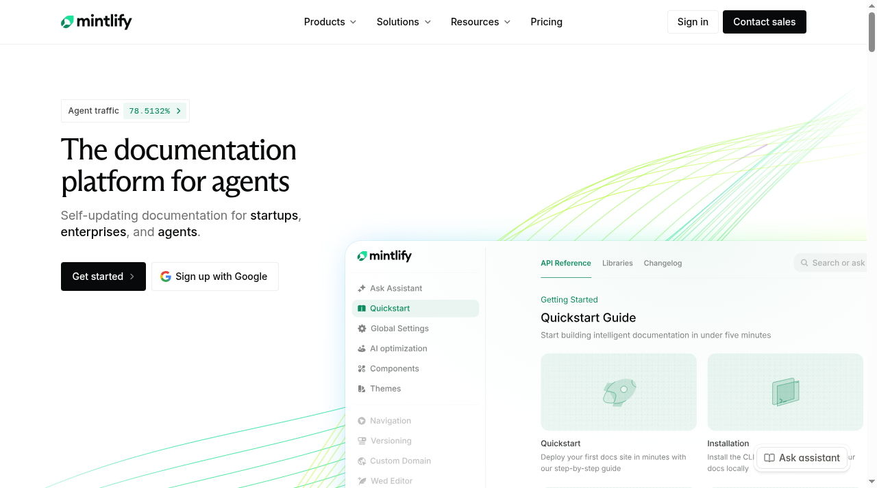 Mintlify screenshot