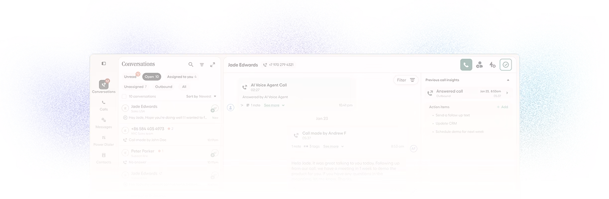 Aircall screenshot