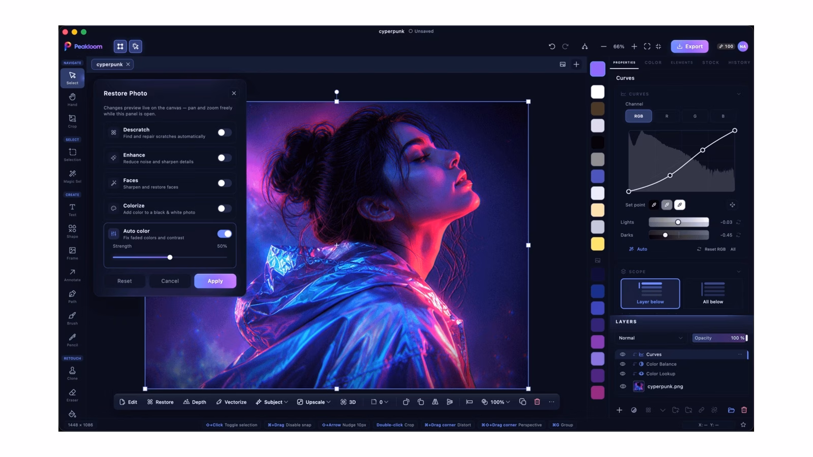 Peakloom screenshot