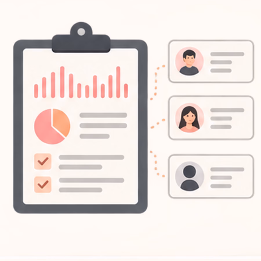 Call quality report connected to customer records