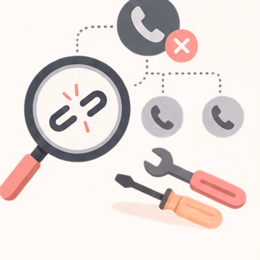 Troubleshooting broken call routing